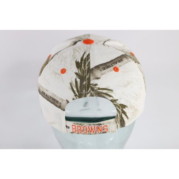 Vintage NFL Cleveland Browns Football Spell Out Realtree Camouflage Hat Cap - Picture 5 of 9